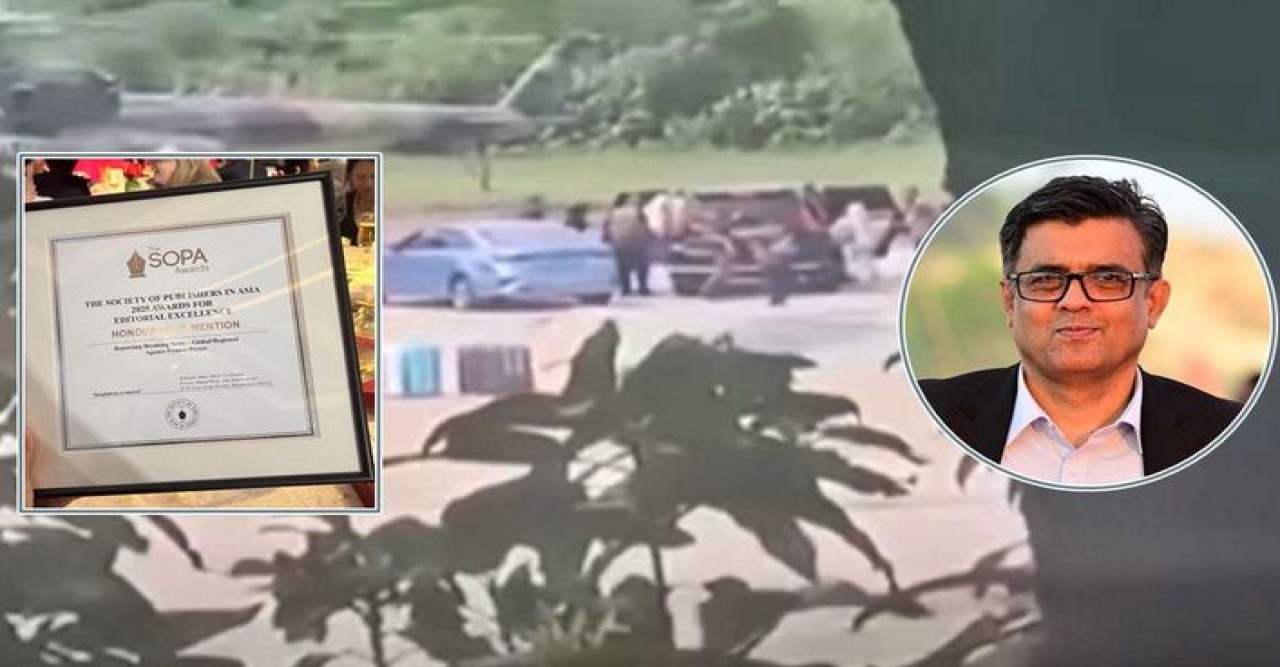 শেখ হাসিনা পালানোর ব্রেকিং নিউজ দিয়ে অ্যাওয়ার্ড পেলেন শফিকুল আলম