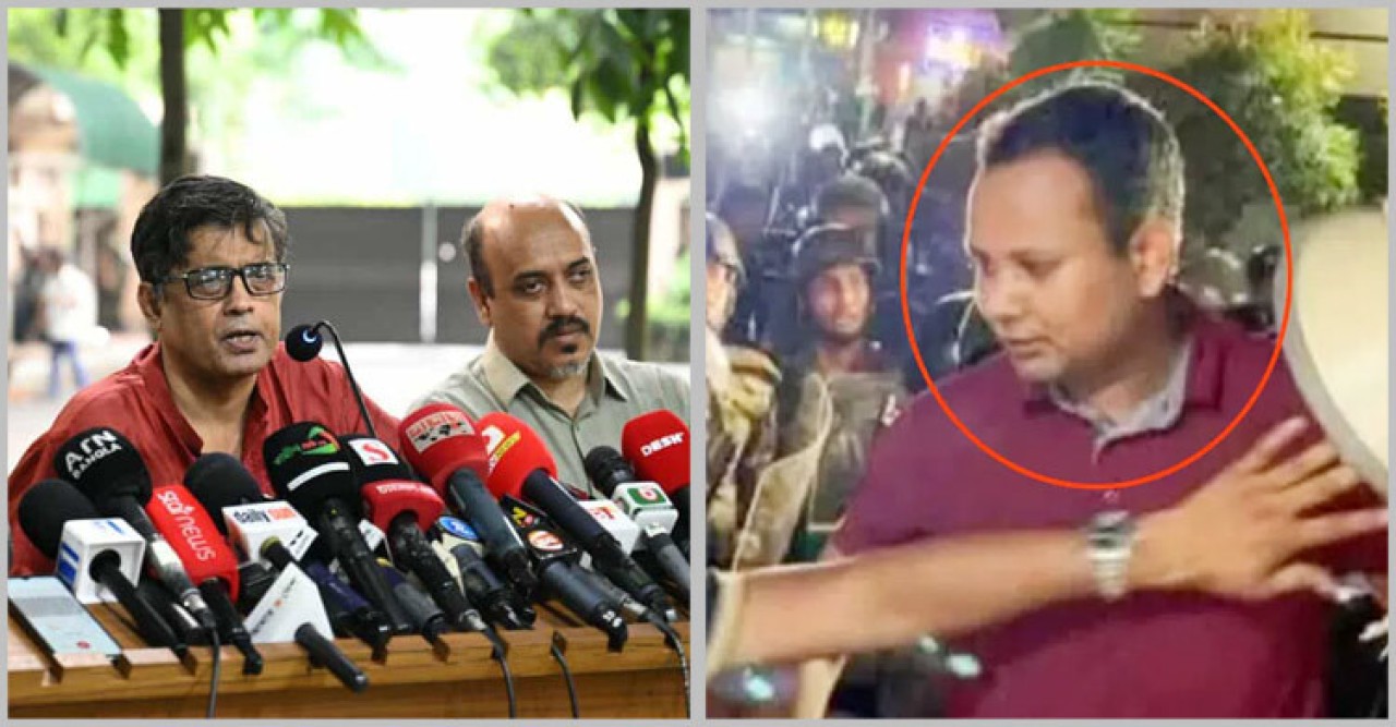 মেরুন কালারের টি-শার্ট পরিহিত সেই যুবক একজন পুলিশ কনস্টেবল