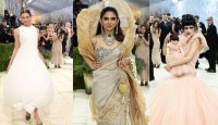 আম হাতে মেট গালায় ইশা আম্বানি, কেউ বিছানার চাদর জড়িয়ে!