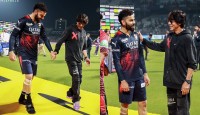 কোহলিকে নাচের স্টেপ শেখালেন শাহরুখ