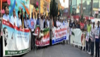 নিউইয়র্কে আওয়ামী লীগের শান্তি শোভাযাত্রা