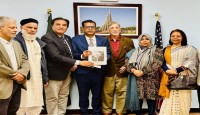 সিলেটে আন্তর্জাতিক বিমান বন্দর বাস্তবায়নের দাবীতে  স্মারকলিপি প্রদান
