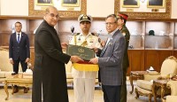 রাষ্ট্রপতির কাছে পাকিস্তান হাইকমিশনারের পরিচয়পত্র পেশ