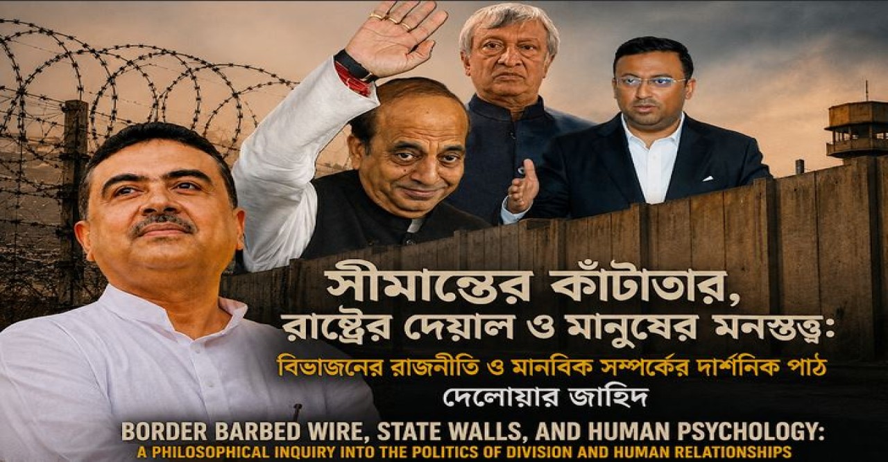 সীমান্তের কাঁটাতার, রাষ্ট্রের দেয়াল ও মানুষের মনস্তত্ত্ব: বিভাজনের রাজনীতি ও মানবিক সম্পর্কের দার্শনিক পাঠ