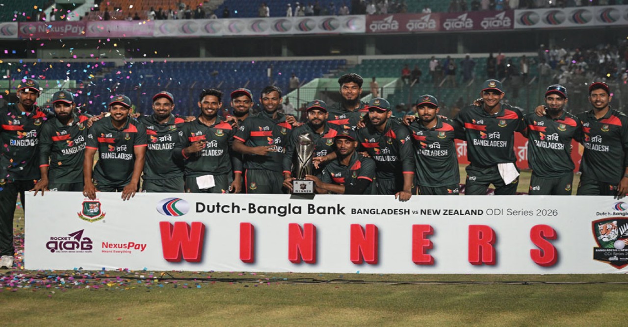 নিউজিল্যান্ডের বিপক্ষে রেকর্ড জয়ে সিরিজ বাংলাদেশের