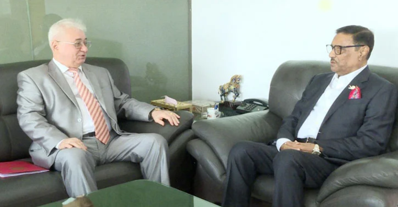 ওবায়দুল কাদেরের সঙ্গে রাশিয়ান রাষ্ট্রদূতের সাক্ষাৎ