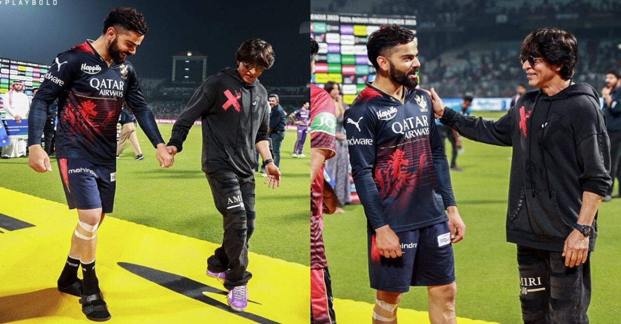 কোহলিকে নাচের স্টেপ শেখালেন শাহরুখ