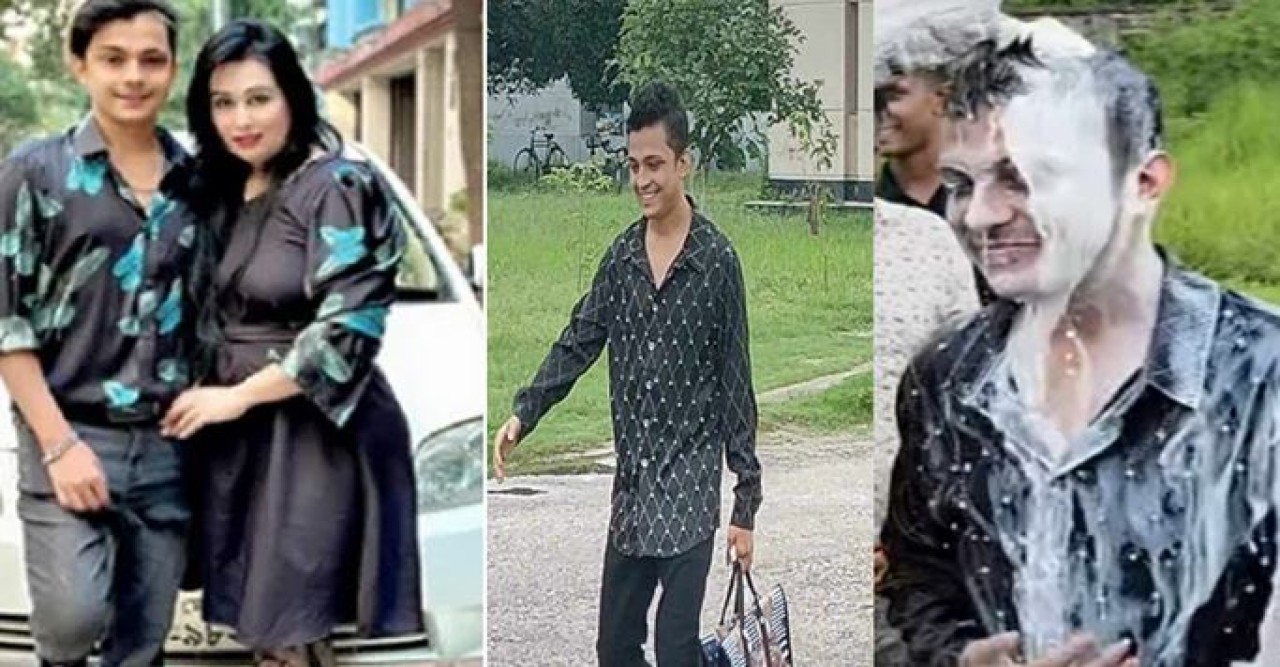 জামিনে ছাড়া পেয়ে দুধ দিয়ে গোসল করলেন টিকটকার মামুন