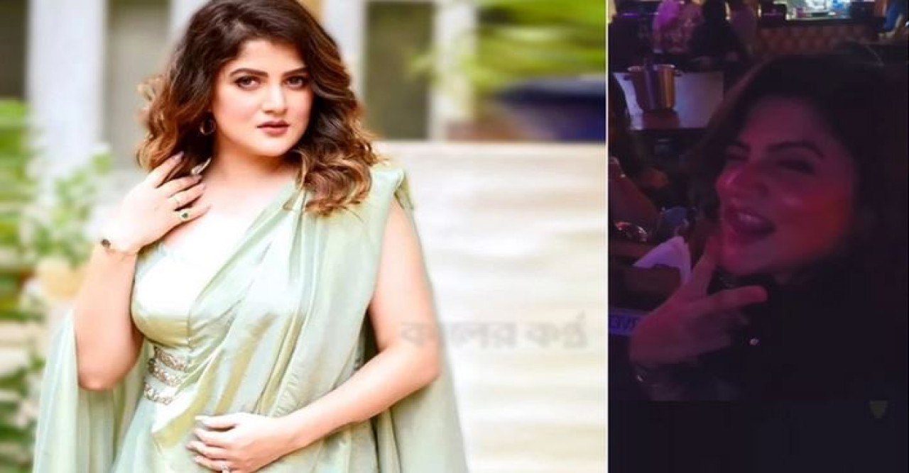 রাতের পার্টিতে নেচে ভাইরাল হলেন শ্রাবন্তী