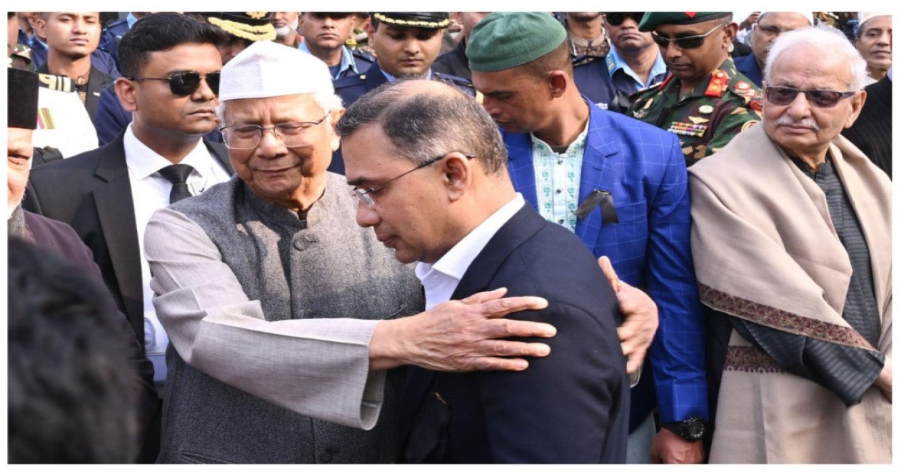 শোকাহত তারেক রহমানকে প্রধান উপদেষ্টার সান্ত্বনা