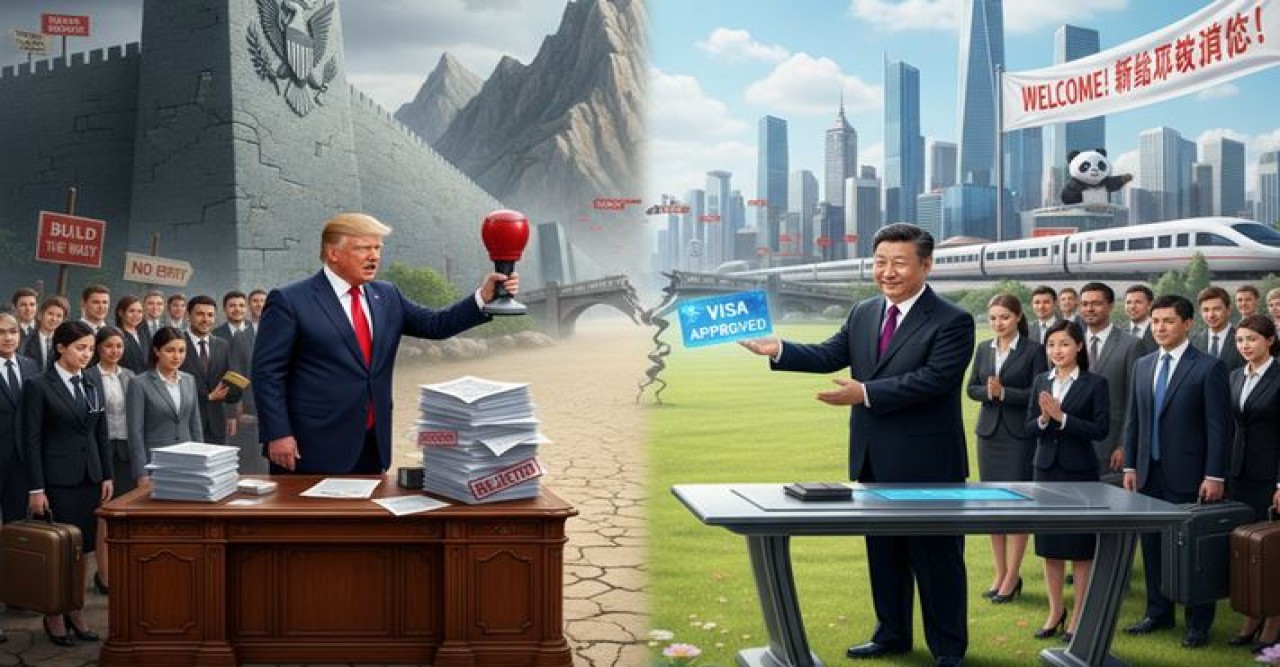 মার্কিন ভিসার ফি লাখ ডলার, বিকল্প ভিসা আনল চীন