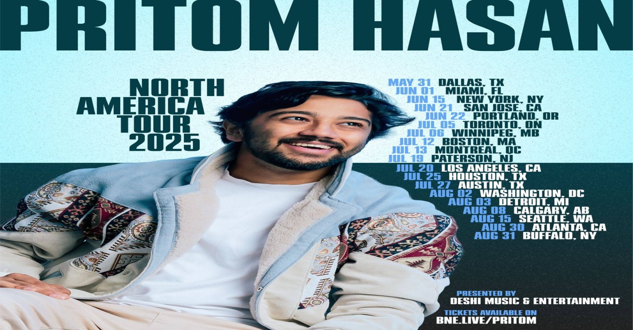 নর্থ আমেরিকায় প্রীতম হাসানের ২৫টি কনসার্ট, নিউ ইয়র্কে ১৫ জুন