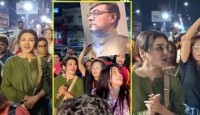 কলকাতার রাজপথে মিছিলে নেমে তোপের মুখে জয়া