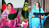 শপথ নিলেন নবনির্বাচিত সংসদ সদস্য ডরথী রহমান