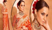 কঙ্গনার কাছে বলিউড মঞ্চের পুরস্কারের চেয়ে শাড়ি মূল্যবান